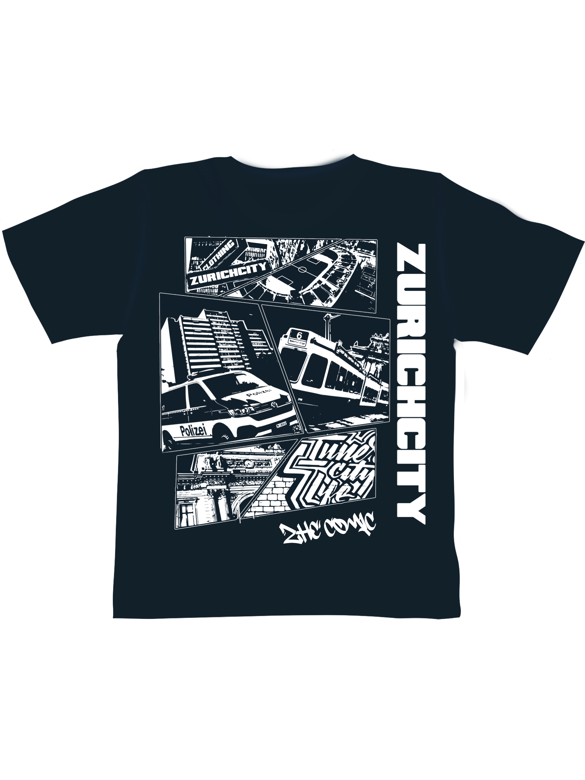 Comic Tee Frühling Navy